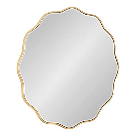 Julie Blanner's Amazon Page Contemporary Bathroom Mirrors, Scalloped Mirror, Bathroom Vanity Tray, Cool Wall Decor, Mirror Gold, Sunburst Mirror, Glam Decor, Mirror Shop, Beautiful Mirrors