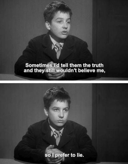 The 400 blows (1959) The 400 Blows, Jean Pierre Leaud, Determination Quotes, Pure Soul, Francois Truffaut, Cinema Quotes, French Film, Movie Dialogues, French New Wave