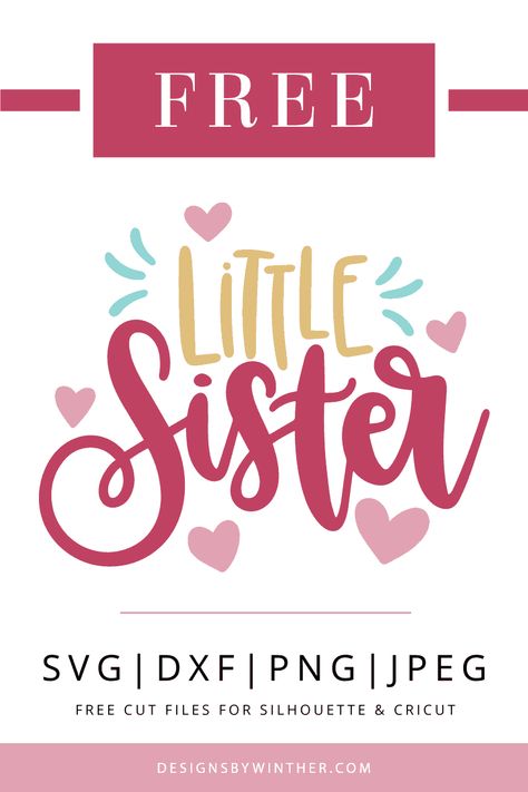 Cute Matching Outfits, Valentine Svg Files, Sister Svg, Cricut Baby, Big Sister Little Sister, Cricut Tips, Vinyl Printing, Scrapbook Titles, Lil Sister