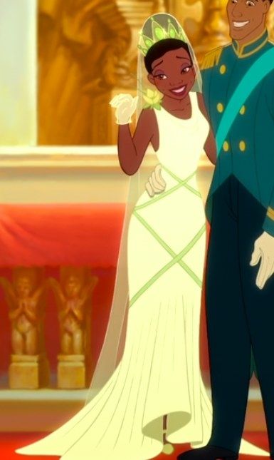 Tiana — The Princess and the Frog: Frog Wedding, Tiana Wedding, Disney Amor, Tiana And Naveen, Tiana Disney, Disney Princess Wedding, Princesa Tiana, Disney Princess Outfits, Disney Princess Tiana