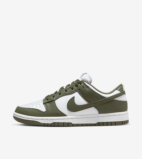 Nike Dunk Low Medium Olive, Dunk Low Nike, Nike Models, Adidas Spezial, Dunks Nike, Jordan Sneakers, Nike Brand, Nike Air Max Plus, Low Top Sneakers