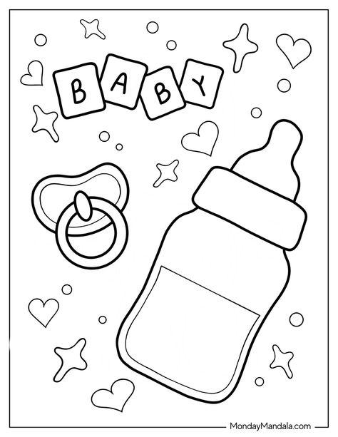 20 Baby Coloring Pages (Free PDF Printables) Infant Coloring Pages, Baby Shower Drawing, Space Colouring, Baby Shower Coloring Pages, Baby Doodles, Baby Cartoon Drawing, Baby Coloring Pages, Baby Scrapbook Pages, Kid Coloring Page