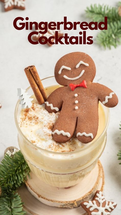 Gingerbread Cocktails Captain Morgan Gingerbread Rum Recipes, Christmas Cocktails Gingerbread, Gingerbread Cocktail Recipes, Gingerbread Drink, Cinnamon Cocktails, Gingerbread Cocktail, Rumchata Cocktails, Cinnamon Cocktail, Best Christmas Cocktails