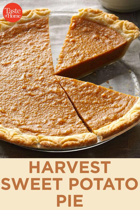 Harvest Sweet Potato Pie Southern Pies, Sweet Potato Pie Southern, Potato Pie Recipe, Sweet Potato Pies Recipes, Simple Thanksgiving, Potato Pie, Sweet Potato Pie, Easy Thanksgiving, Thanksgiving Desserts