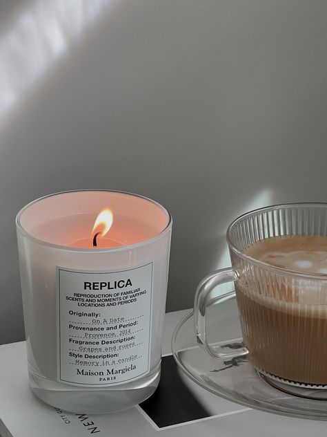 Coffee Candle Aesthetic, Coffee And Candle Aesthetic, Cozy Lifestyle Aesthetic, Scented Candles Aesthetic Room, Candle Lifestyle, Coffee And Candles, Candles Aesthetic Cozy, Scented Candles Aesthetic, Candle Photoshoot