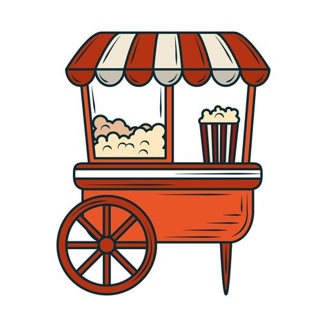 Popcorn Machine Drawing, Popcorn Drawing Easy, Popcorn Pictures, Popcorn Vector, Popcorn Drawing, Popcorn Clipart, Popcorn Store, Corn Drawing, Thema Circus