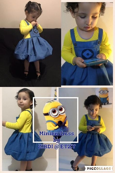 Girl Minion Costume, Minions Costume, Minion Dress, Minion Costume, Minion Baby, Toddler Costumes Girl, Girl Minion, Christmas Presents For Girls, Minion Costumes