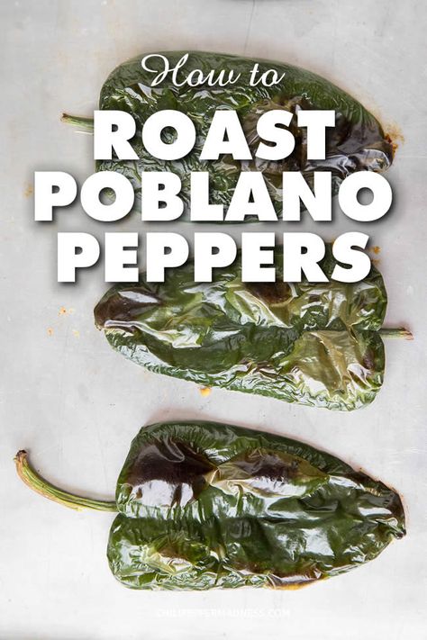 Pablano Pepper Recipe, Food Combining Diet, Roasted Pepper Recipes, Poblano Recipes, Roasted Chili Peppers, Poblano Cream Sauce, Poblano Peppers Recipes, Roasted Poblano Peppers, Chili Relleno