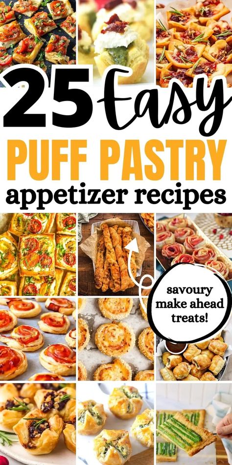 easy puff pastry appetizer recipes Puff Pastry Aperitif, Pizza For A Crowd Parties, Appetizers Using Puff Pastry Sheets, Puff Pastry Sandwich Recipes, Appetizing Tv Recipes Puff Pastry, Puff Pastry Finger Food, Savoury Finger Food Easy, Puff Pastry Twists Savory, Savory Pastry Puff Recipes