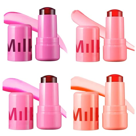 PRICES MAY VARY. 🔥【How to Use】 On first use, gently twist off protective cap to remove and discard. Gently swipe onto lips and cheeks. Build to desired payoff. It dries fast, so work one cheek at a time and blend immediately. Close cap back on tightly. Ღ❥【Milk Jelly Tint】This one is a long-lasting Lip Tint with a hydrating, bouncy jelly texture that glides on for a sheer, buildable burst of color. This product is vegan, cruelty free, and paraben free. Ღ❥【Sheer Lip & Cheek Stain】The innovative j Milk Makeup Jelly Blush, Milk Jelly Blush, Milk Blush Stick, Milk Makeup Cooling Water, Jelly Blush, Milk Blush, Milk Jelly, Jelly Tint, Cream Blush Stick