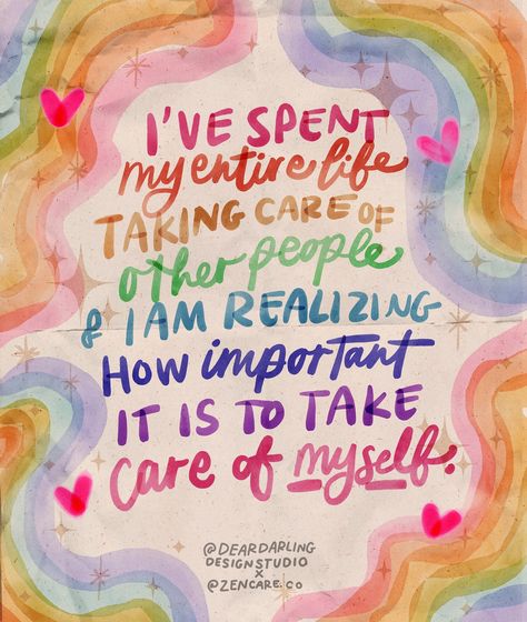 What I learned in therapy this week with my @zencare.co therapist! This week was all about self love, self acceptance and setting boundaries. Sometimes I need help realizing that this is MY LIFE and I get to choose how it goes. I’ve spent my entire life taking care of other people, and in this healing journey I’ve realized how important it is to take care of myself. If you need a therapist please check out my Zencare you know what, in my BEE EYE OH. I started going to therapy with a therapi... Learning To Take Care Of Myself, How To Accept Myself, Going To Therapy Quotes, Happy Hippie Quotes, Take Care Of Myself, Hippie Quotes, Tough Girl Quotes, Therapy Quotes, Happy Hippie