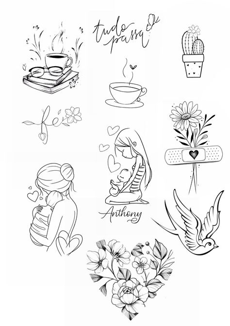 Fineline Tattoo Flash, Tattoo Minimalista Feminina, Flesh Tattoo, Thumb Tattoos, Tattoo Wallpaper, Small Girly Tattoos, Card Tattoo Designs, Fineline Tattoo, Small Pretty Tattoos