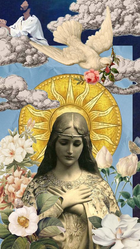 Mother Mary Wallpaper Iphone, Mary Mother Of God Aesthetic, Mother Mary Aesthetic, Mary Mother Of God Wallpaper, Virgin Mary Background, Mary Mother Of God Art, Mother Mary Art, Virgin Mary Desktop Wallpaper, Mary Of Nazareth