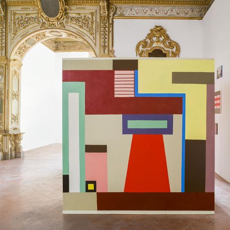 Italian Palazzo, Memphis Group, Nathalie Du Pasquier, Turned Art, Words On Canvas, Colorful Frames, Memphis Design, Architecture Painting, Color Pencil Drawing