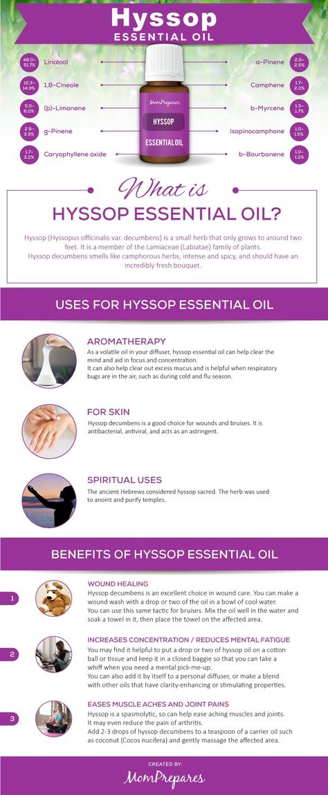 Hyssop Benefits, Hyssop Essential Oil, Hippie Juice, Helichrysum Essential Oil, Yl Oils, Essential Oils Cleaning, Essential Oil Benefits, Healing Oils, Oil Uses