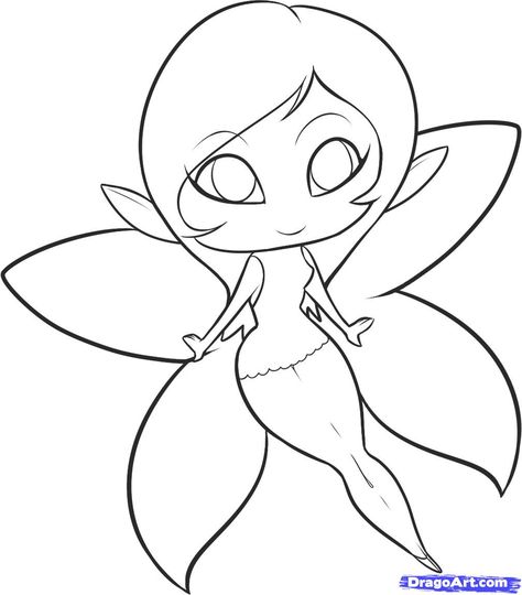 How to Draw a east fairy How To Draw Fairies, Easy Fairy Drawing, Fairy Sketch, Fairy Drawing, Pencil Drawings For Beginners, Fairy Drawings, Fairy Images, Mermaid Drawings, Fairy Coloring Pages