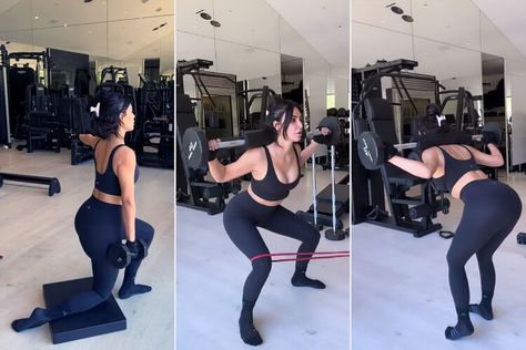 Kim Kardashian Shares Details of Her Intense Workout Regimen: 'We Lift Weights for 2 Hours Daily' Kardashian Workout Routine, Kim Kardashian Workout, Khloe Kardashian Workout, Kardashian Workout, Workout Inspo, Lift Weights, Working Out Outfits, Workout Regimen, Intense Workout