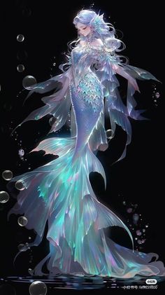 Duyung Mermaids, Putri Duyung Aesthetic, Mermaid Designs Drawing, Anime Mermaid Art, Mermaid Dress Drawing, Mermaid Aesthetic Art, Anime Mermaid Female, Mermaid Deviantart, Beautiful Mermaid Drawing