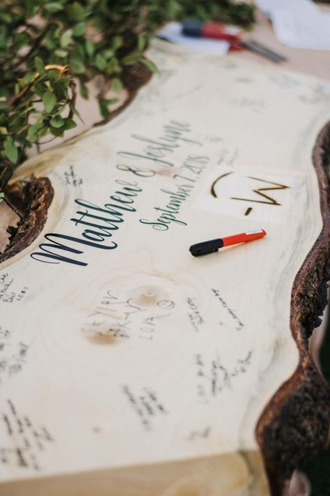 Guest Log Wedding, Western Wedding Guest Book, Signing Ideas, Wood Guest Book Sign, Boho Wedding Guest, Wedding Guest Signing, Western Themed Wedding, Wood Guest Book Wedding, Wood Guest Book