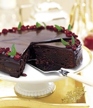 Cranberry Chocolate, French Roast Coffee, Cake Rack, Torte Recipe, Mint Chocolate, Let Them Eat Cake, Chocolate Recipes, Fudge, Chocolate Cake