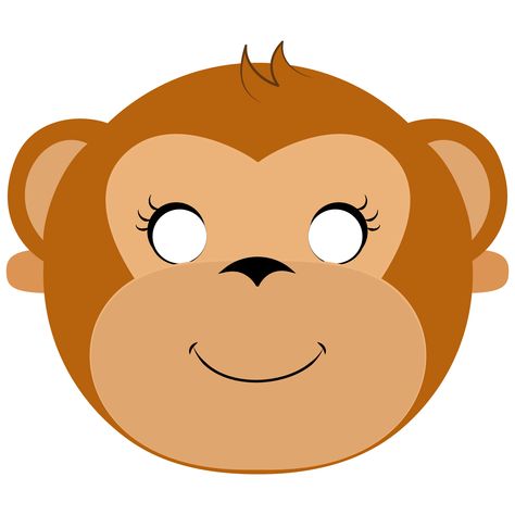 Monkey Mask Template | Free Printable Papercraft Templates Monkey Mask Printable, Monkey Mask For Kids, Monkey Face Mask, Draw Monkey, Animal Masks Diy, Animal Mask Templates, Forest Animal Crafts, Handmade Gift Boxes, Printable Mask