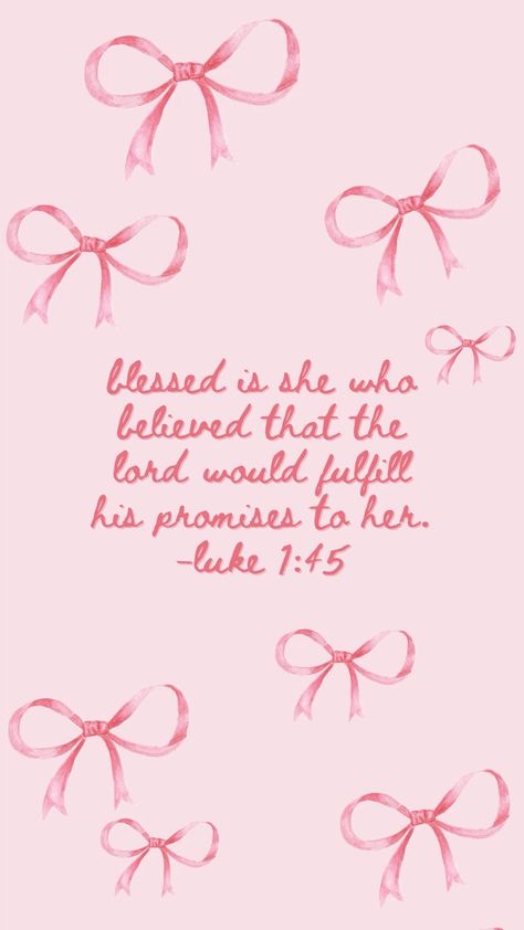 Coquette Iphone Wallpaper, Pink Wallpaper Coquette, Scripture Aesthetic, Pink Girly Quotes, Wallpaper Scripture, Positive Bible Verses, Bow Wallpaper Iphone, Bible Verse Wallpaper Iphone, Worship Wallpaper