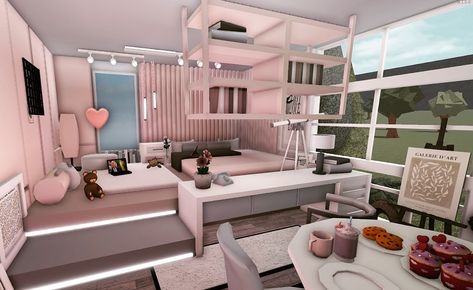 Roblox Builds, Bloxburg Rooms, Bloxburg Interior, Bloxburg Bedroom, Modern Family House, Hampton Home, Blocksburg Room Ideas￼, House Decorating Ideas Apartments, Bloxburg Modern