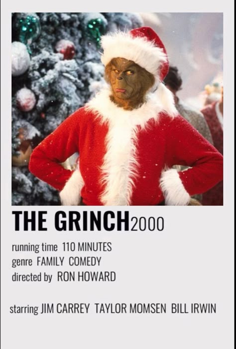 The Grinch 2000, Winter Movies, Christmas Movies List, The Grinch Movie, Xmas Movies, Christmas Movie Night, Best Christmas Movies, Christmas Films, Classic Christmas Movies