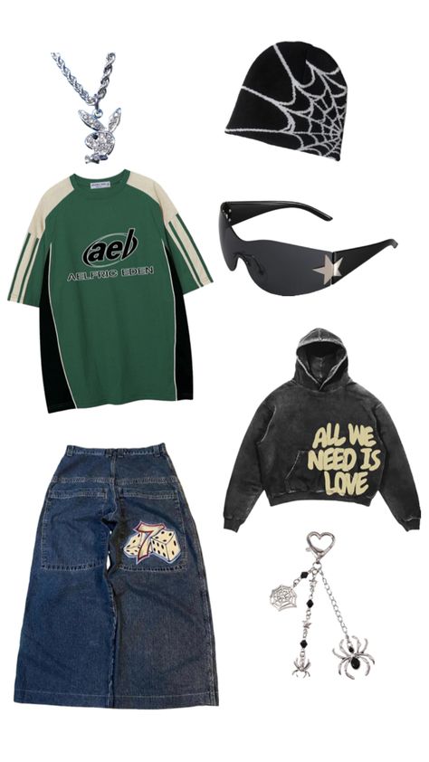 baggy pants y2k skater outfit fashion Mens Outfits Skater, Y2k Outfits Men, Skater Outfit, Aelfric Eden, Pants Y2k, Y2k Outfits, Baggy Pants, Y2k Skater, Baggy Pant