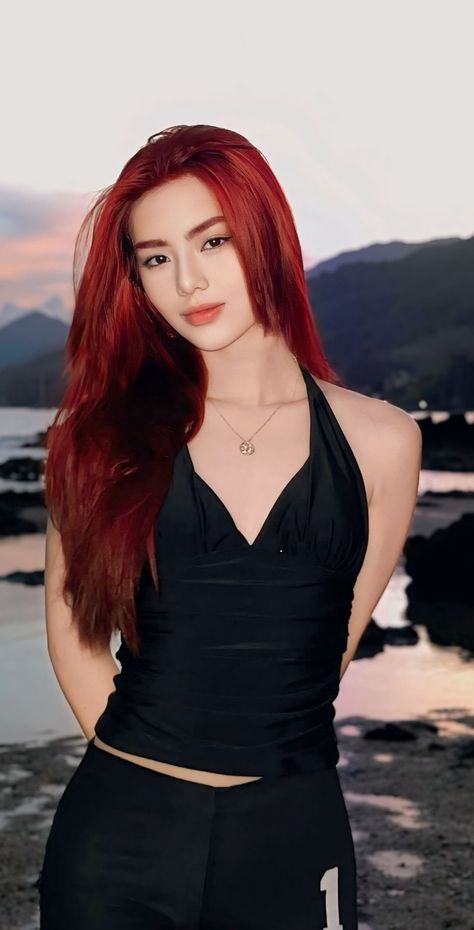 TikTok - Make Your Day Mika Lim Red Hair, Mika Bini Red Hair, Bini Mika Red Hair, Wallpaper Bini Mikha, Mikah Lim, Mikha Bini Red Hair, Mikha Lim Wallpaper Bini, Mika Lim, Mikha Bini Wallpaper