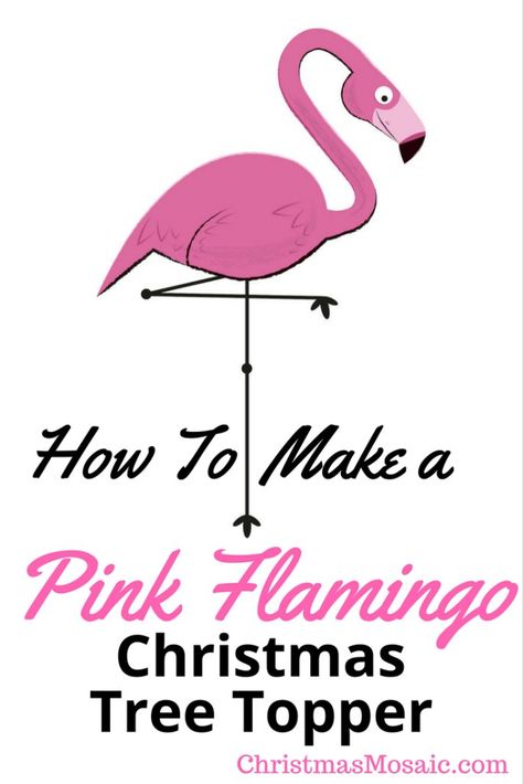 How To Make A Pink Flamingo Christmas Tree Topper Glamping Christmas, Flamingo Bathroom Decor, Flamingo Tree, Flamingo Christmas Tree, Flamingo Things, Greeting Cards For Birthday, Pink Flamingo Christmas, Baby Doodle, Flamingo Stuff