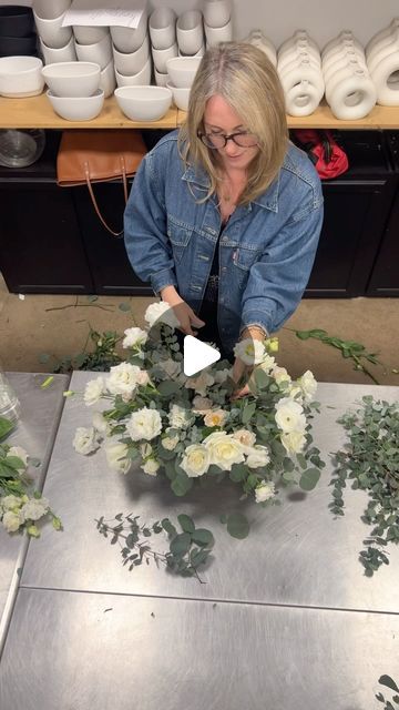 College Park Flowers | Event Florals & Decor on Instagram: "Design a compote with me! Now look, I know that my design tactics aren’t for everyone, and THATS OKAY!   After 20 + years of designing, I know what works for me.👏🏻  Whatever works for you boo!! Do it!!  • • • #houstonflorist #weddingcenterpieces #centerpieces #weddingflorists #luxuryflorist #modernweddingcenterpieces" Affordable Flower Centerpieces, Wedding Flower Arrangements Blue Table Centerpieces, Wedding Table Centre Pieces Diy, How To Make A Floral Centerpiece, Compote Wedding Centerpieces, Diy Flower Arrangements Centerpieces Floral Foam, Diy Flower Ball Centerpiece, Diy Floor Floral Arrangements, Fake Floral Arrangements Diy Wedding