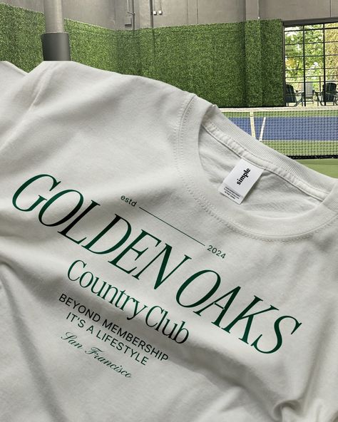 Brand Identity Reveal for Golden Oaks, a country club with premium facilities to offer for those seeking relaxation and recreation. brief by: @thebriefassociation #TBAGOLDENOAKS 🤍 At Designs by Gabi, we create bespoke, delightful, memorable visual identity designs that truly represent your business values and connect with high-end customers. If you're ready to LEVEL UP inquiry from the link in bio! Let's create a brand identity you'll be proud of! . . . #countryclub #countryclublife #lu... Golf Club Branding, Country Club Branding, Country Club Design, Dope Tshirts, Country Club Logo, Country Club Aesthetic, Club Merch, Business Values, Club Branding