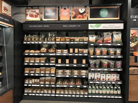 Amazon Go, Types Of Snacks, Brunch Cafe, Food Retail, Snack Shop, Office Tower, Store Design Interior, Whole Foods Market, Whole Foods