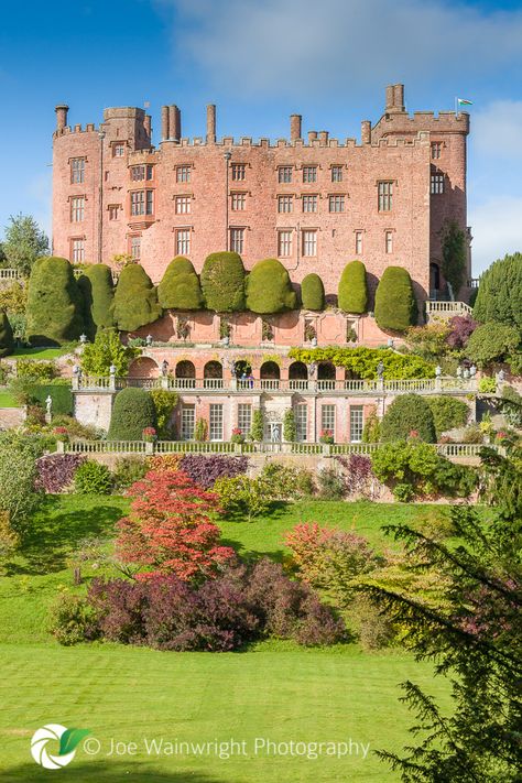 Powis Castle ~ Wales, UK. Built in the 13th century as a fortress for Welsh princes, Geisha Samurai, Powis Castle, Terraced Gardens, Welsh Castles, Castles In Wales, English Castles, Castle Mansion, Wales Uk, Chateau France