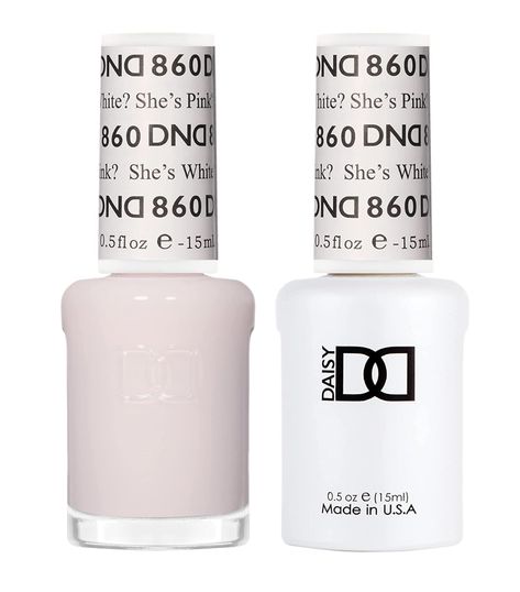 Dnd Gel 860, Dnd White Polish, Dnd Gel Polish Colors White Pink, Dnd Gel Polish Colors White, Milky White Nails Dnd Gel, Dnd White Nail Polish, Light Pink Dnd Gel Polish, Dnd 860 Gel Polish, Dnd Gel Polish Colors Winter 2023