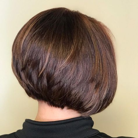 21 of the Best Stacked Haircut Ideas Trending This Season Long Stacked Haircuts, Medium Stacked Haircuts, Short Stacked Wedge Haircut, Stacked Haircut, Short Stacked Bob Haircuts, Wedge Haircut, Stacked Haircuts, Stacked Bob Hairstyles, Stacked Hair