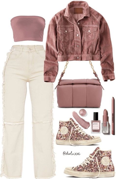 Mauve Outfit, Chique Outfits, Casual Day Outfits, Quick Outfits, Causual Outfits, Baggy Pants, Simple Trendy Outfits, Mode Inspo, Cute Everyday Outfits