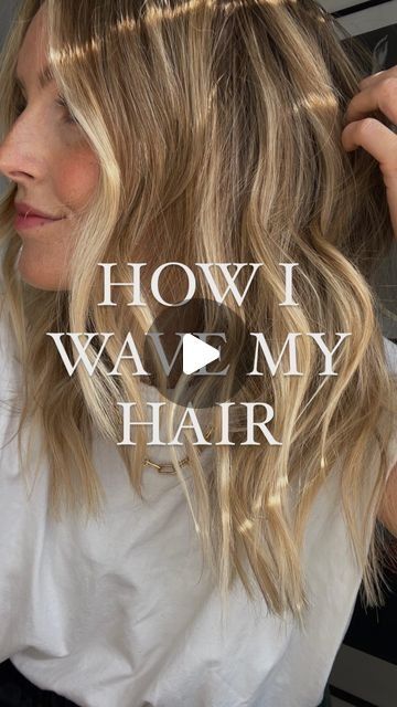 HOW I STYLE MY HAIR IN LOOSE WAVES Quite highly requested this! The technique itself is nothing new but my top tip would be to not clamp the straig... How To Get A Wave In Your Hair, How To Waves Medium Hair, Very Loose Waves, Shoulder Length Waves How To Do, Waves In Hair How To Get, How To Do Beach Waves For Medium Hair, Creating Waves In Hair, Beach Waves Hair Straightener, How To Wave Shoulder Length Hair