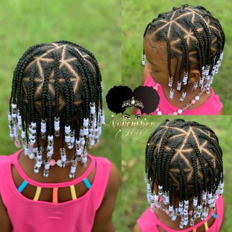 Children's Individual Braids and Beads! Booking Link In Bio! #ChildrenHairStyles #BraidArt #ChildrensBraids #BraidsAndBeads #kidsbraidsatl… November Love, Braids And Beads, Toddler Braided Hairstyles, Kids Style Hair, Individual Braids, Lil Girl Hairstyles, Kid Braid Styles, Toddler Hairstyles Girl, Girls Natural Hairstyles