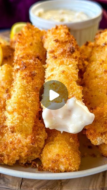 Brandi Crawford on Instagram: "Homemade Fish Sticks Comment FISH below and I will DM you the recipe. You can only find the recipe on my seafood site @simpleseafoodrecipes and as in a new and improved version of the recipe from years ago. https://simpleseafoodrecipes.com/fish-fingers/  Ingredients Cod or white fish Flour Eggs Breadcrumbs My Homemade Spice Blend (listed in the recipe)  Grab any white fish, especially cod and season them to perfection and then bake or air fry. This a great main dish for lunch or quick dinners. You won’t believe how easy they are to make. . . . #Fishsticks #airfryerfish #seafoodrecipe #SeafoodRecipes #pescatarian #pescatarianrecipe #pescatarianrecipes #BlackFoodBlogger #BlackFoodBloggers #BlackFoodie #foodreel #foodreels #Foodvideo #recipevideo #recipevideos # Fish Fingers Recipe, Fish Fingers, Fried Cod Recipes, Fish Sticks, Fish Finger, Air Fryer Fish, Homemade Spice Blends, Pescatarian Recipes, Homemade Spices