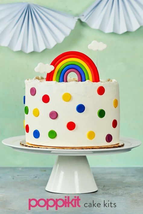 Happy Birthday Torte, Savory Cakes, Colorful Cake, Rainbow Birthday Cake, Cake Kit, Baking Equipment, Salty Cake, Beautiful Birthday Cakes, Rainbow Birthday Party