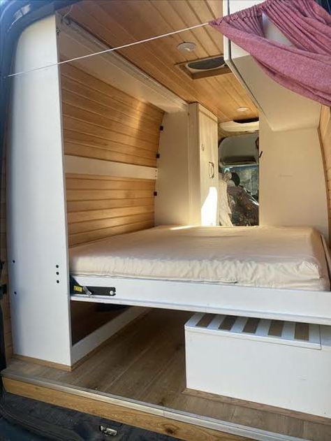 Camper Bunk Beds, Van Inspiration, Camper Furniture, Overland Camping, Cargo Trailer Camper Conversion, Murphy Bed Hardware, Big Van, Converted Vans, Camper Beds