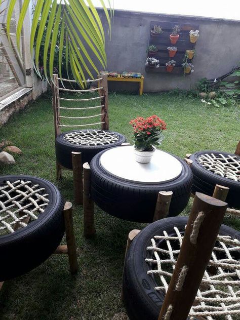 Hotel Room Luggage Rack, Kursi Ban, Tire Seats, Diy Rocking Chair, Metal Luggage, Reuse Old Tires, Tire Furniture, Backyard Creations, Tire Garden