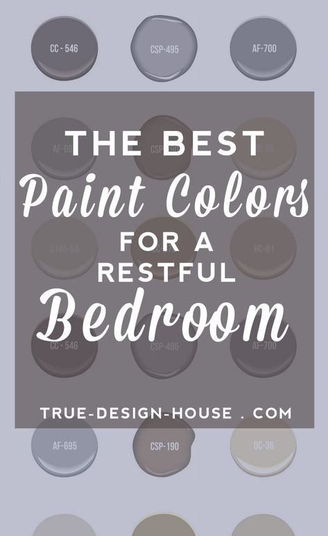 The Best Wall Paint Colors for a Restful Bedroom — True Design House Best Wall Paint Colors, Bedroom Wall Paint Colors, Mind Images, Best Wall Paint, Best Bedroom Paint Colors, Bedroom Paint Colors Master, Soothing Bedroom, Best Bedroom Colors, Restful Bedrooms