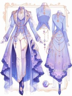 Dress Design Drawing, Clothing Design Sketches, Fashion Drawing Dresses, Anime Inspired Outfits, Dress Design Sketches, Fashion Illustration Dresses, Dress Drawing, Dress Sketches, Fantasy Gowns