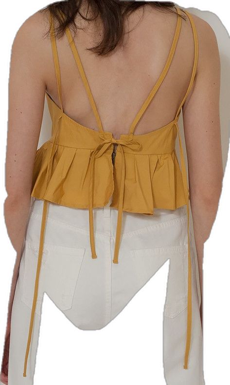 Clothes Shop, Limited Stock, Tie Back, Halter Top, Latest Fashion Trends, Latest Fashion, Designer Clothes, Yellow, Fashion Trends