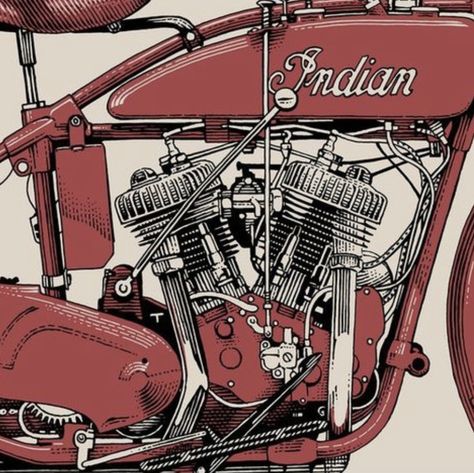 Indian Motorcycle Art, Indian Motorcycle Logo, Motorcycles Logo Design, Indian Motorbike, Vintage Indian Motorcycles, Motorbike Art, Motorcycle Illustration, Harley Davidson Art, Vintage Motorcycle Posters