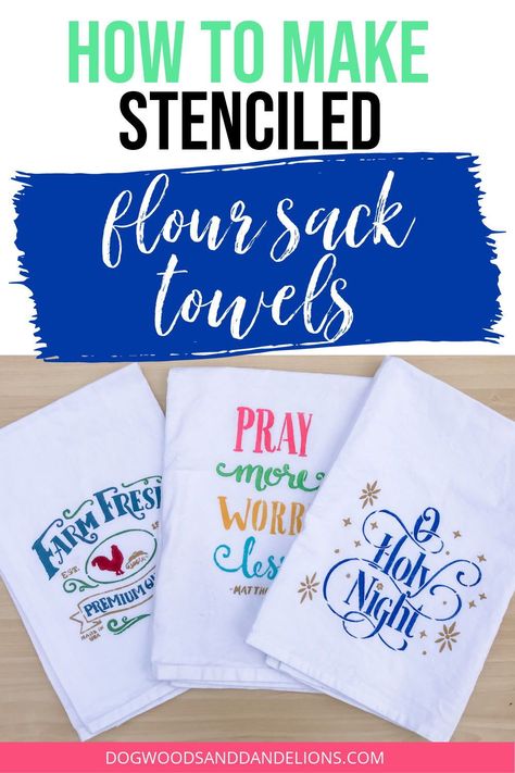 Towel Sayings Flour Sacks, Flour Sack Towels Crafts, Ideas From Paper, Gift Ideas Diy Christmas, Mothersday Diy, Towel Sayings, Christmas Gift Ideas Diy, Flour Sacks, Flour Sack Dish Towels