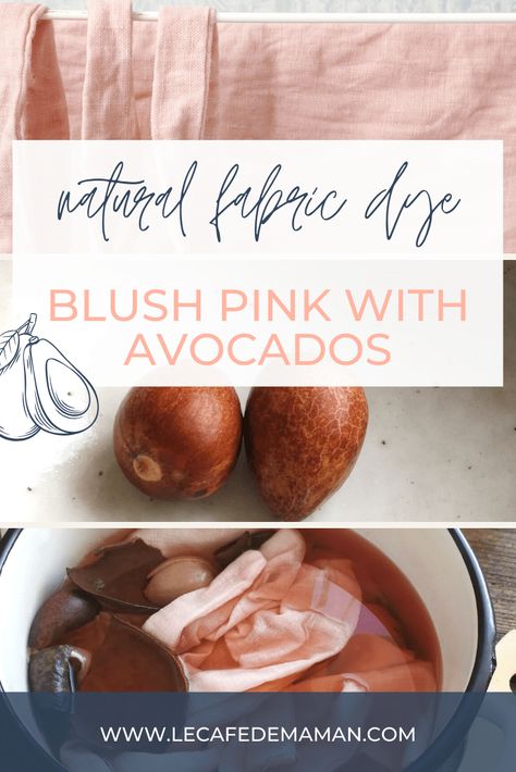 Natural Pink Dyes For Fabric, Natural Dyes For Linen, How To Dye Linen Fabrics, Diy Fabric Dye, Dye With Avocado, Natural Dyes For Fabric, Natural Fabric Dye, Avocado Dye, Diy Natural Deodorant